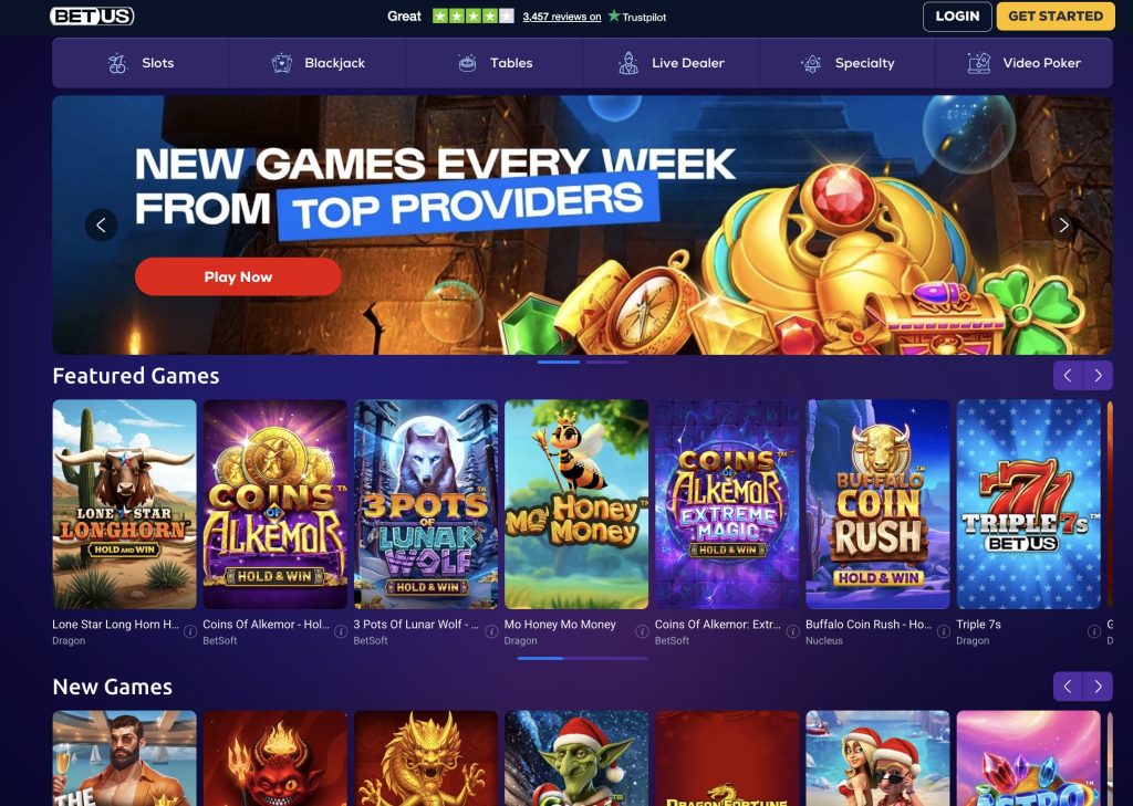 BetUS online casino in Michigan