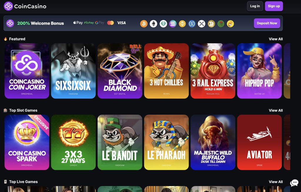 CoinCasino Online Casino in Michigan